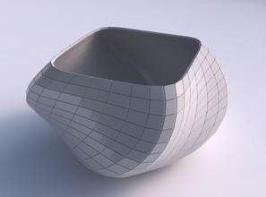 Schüssel-helix-Gitter-Platten Haus Schüssel helix grid Platten Dekor 3d print model - Mito3D