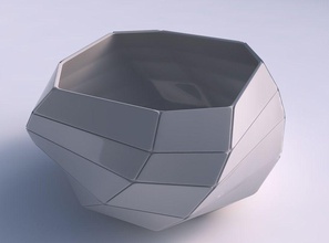 ciotola elica piatti di grandi dimensioni casa grande piastre arredamento 3d print model - Mito3D