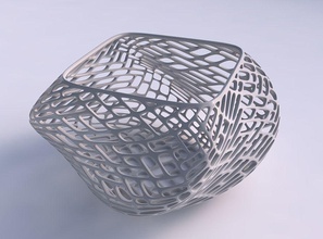 tigela hélice treliça azulejos prato decoração arquitetônico casa 3d print model - Mito3D