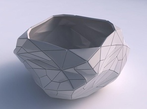 ciotola elica mosaico piastre casa il arredamento 3d print model - Mito3D