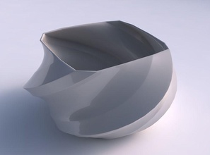 bowl helix verdreht bands Haus Schüssel twisted Dekor 3d print model - Mito3D