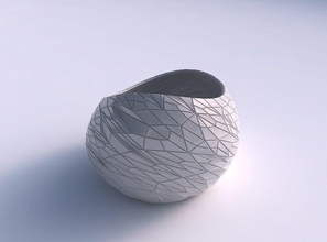 bowl skewed chaos plates house decor 3d print model - Mito3D