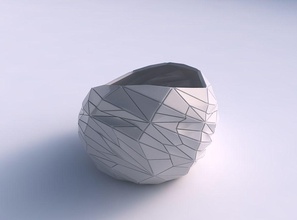 bowl skewed mosaic plates house decor 3d print model - Mito3D