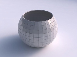 bowl spheric grid plates house decor 3d print model - Mito3D