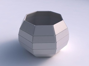 recipiente esférico de grandes placas casa bol gran tamaño los platos decoración 3d print model - Mito3D