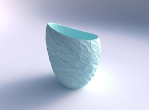 scodella sferica reticolo caos piastre casa ciotola arredamento 3d print model - Mito3D