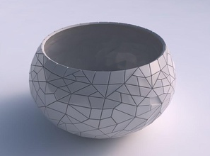 scodella sferica twisted caos piastre casa ciotola arredamento 3d print model - Mito3D