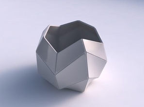 scodella sferica ondulate piatti enormi casa ciotola enorme piastre arredamento 3d print model - Mito3D