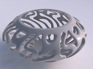 tigela torcida suave cortes espremido a casa decoração 3d print model - Mito3D