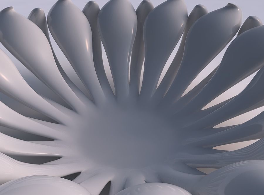 bol deux couches de fleurs pressées maison en la fleur pressé décor 3D print model - Mito3D