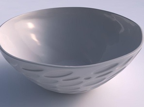 ciotola ampia bolle casa le piatto arredamento architettonici la decorazione 3d print model - Mito3D