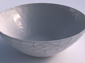 bowl wide chaos plates house decor 3d print model - Mito3D