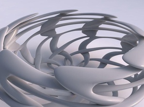 tigela Largo cilíndrico entrelaçamento treliça torcido espremido casa decoração 3d print model - Mito3D