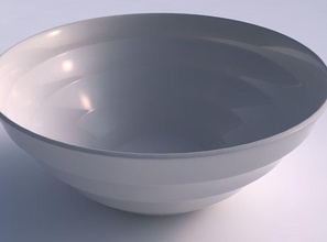 bowl wide horizontal sections house decor 3d print model - Mito3D