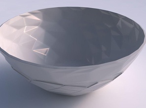 bowl wide partial random triangle plates house decor 3d print model - Mito3D