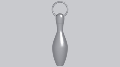 quille de bowling pendentif bijoux joyau or d'argent à la verticale conception le l'oeuf imprimable 3d modèle pendentifs 3d print model - Mito3D