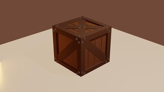 box boxes 3d model container storage case crate environment logistic wooden art sculptures crates dock 3d print model - Mito3D