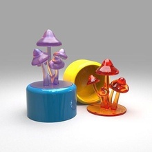 caja hongos miniatura fdm sla sls joyero paquete 3dprint plastico joyería joya 3d print model - Mito3D