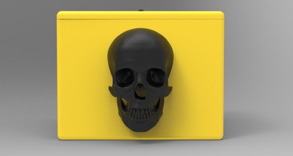 box skull sull present case shipping storage cargo container packaging package hobby diy other 3d print model - Mito3D