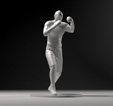 boxeur 01 stl championnat 3d impression statue figurine sport jouets boîte bague tournoi pro Ukraine boxe Jeux 3d print model - Mito3D