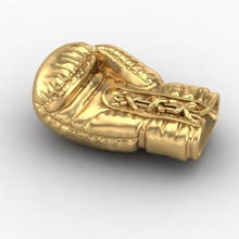 boxen handschuh anhänger gold schmuckstück charme suspension silber amulett talisman souvenir faustkampf sport schmuck 3d print model - Mito3D