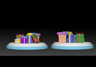 boxs 3d model giftboxs box love gift package valentine birthday packaging holiday xmas christmas newyear year happy pack games toys 3d print model - Mito3D