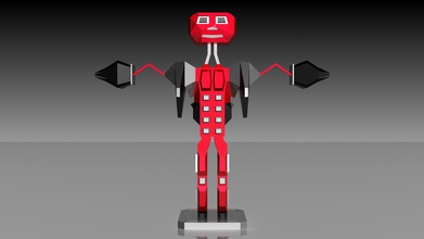 boxy robot man people body box mechanical business model military robotic hobby diy robotics 3d print model - Mito3D