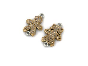 boy girl 140011 jewelry pendant bracelets diamonds gems gold pendants 3d print model - Mito3D