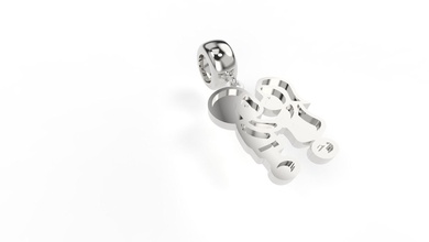 junge mädchen charme pandora armbänder pandoracharm juwel schmuck 3dprint silber gold mode anhänger diamant armreif luxus armbandarm prototyp entwickeln design druckbar 3d print model - Mito3D