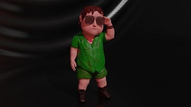 boy baby body child kid cartoon male 3dprint character toy girl person games toys 3d print model - Mito3D