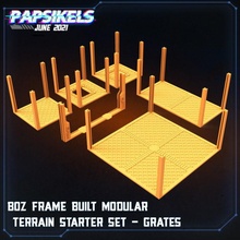 boz frame built modular terrain starter set aliens avp extraterrestrial games toys bases sci fi tabletopgames 3dprinting 3d print model - Mito3D