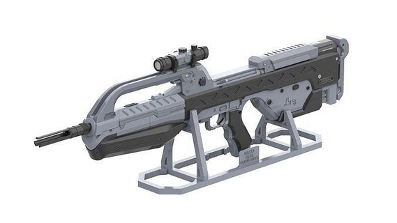 br55 Lazer hale ticari stl yazdırılabilir oyuncak zanaat kendin yap tabanca top Kostüm oyunu video oyun br 55 yıldönümü savaş tüfek oyunlar oyuncaklar 3d print model - Mito3D