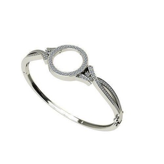bracelet 01 pulseira joalheria prata diamante platina imprimível brilhante gema safira moda beleza Casamento pulseiras 3d print model - Mito3D