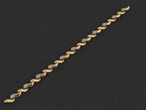 bracelet 4 armband gold charme gebürstet schmuck golden juwel armbänder kleidung silber armreif wertvoll zubehör zeichen 3d print model - Mito3D