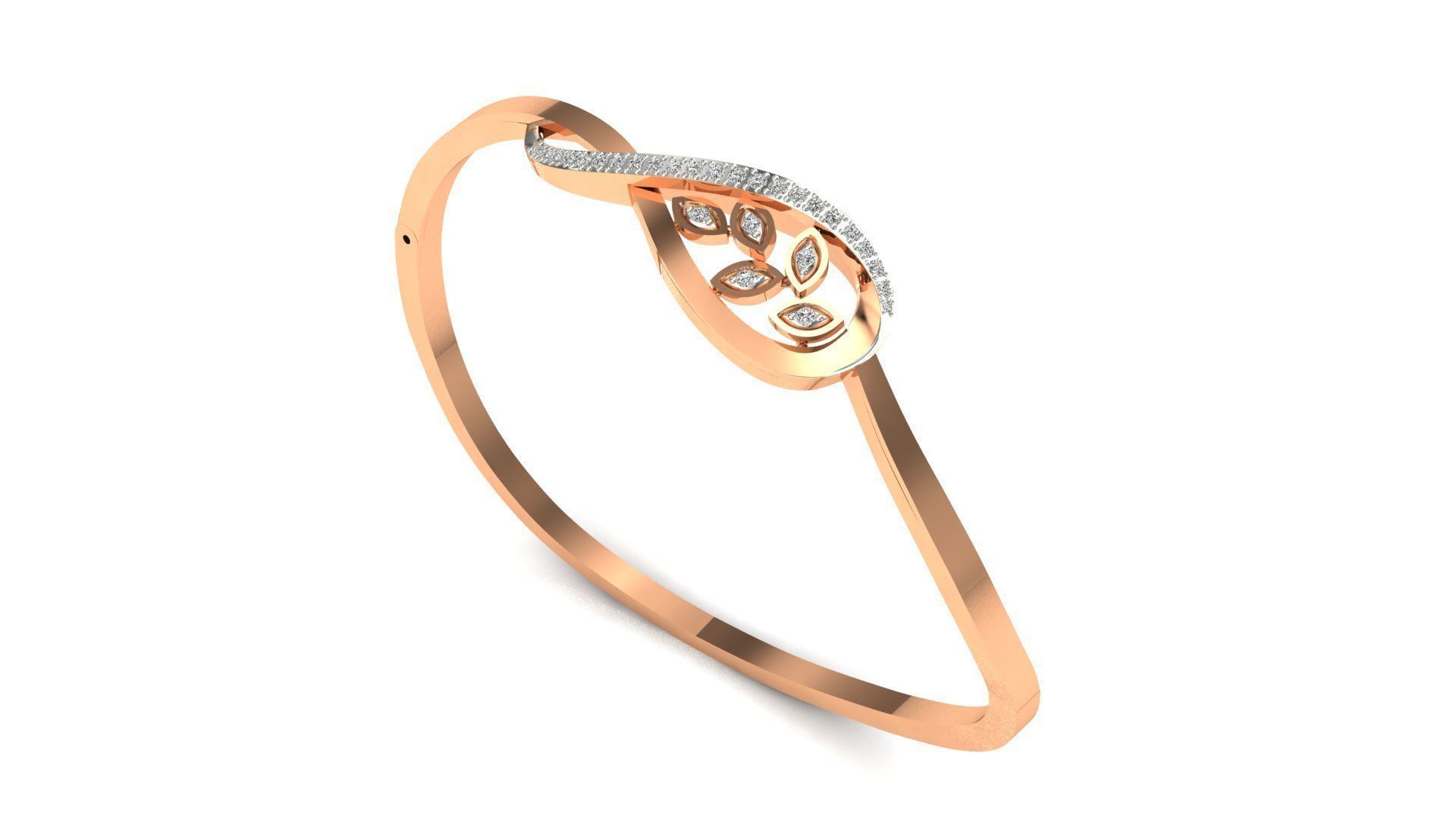 bracelet 52 pulseira ouro joalheria jóia esterlina imprimível prata Casamento brilhando noivado jóias platina brilhante diamante gema luxo pulseiras 3D print model - Mito3D
