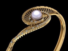 bracelet-jewelry luxury jewelry beracelet gold printable gem david yurman silver brilliant platinum chanel bracelets 3d print model - Mito3D
