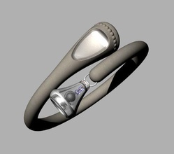 bracelet watch 0003 conception regarder cloche mode saphir 3d print model - Mito3D