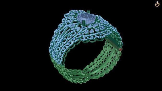 bracelet baguette baguettecuban animal cuban link miami pendant linkchain gold silver jewel ring jewelry 3dprint printable diamond bracelets pongset necklaces 3d print model - Mito3D