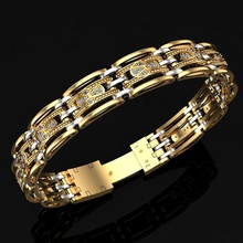 bracelet jewelry gems diamond print 3dprinted jewellery printable design jewel golden fashion printabl printing gold other prototyping bracelets 3d print model - Mito3D