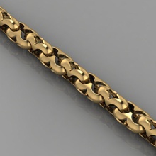 braccialetto gioielli catena oro argento stampabile bracciali la collana 3d print model - Mito3D