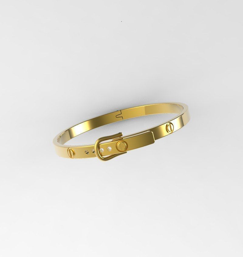 bracelet jewelry gold jewel jewellery jewelery bracelets 3D print model - Mito3D