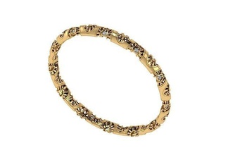 bracelet jewelry gold silver jewel wedding fashion beauty printable bracelets rolex sterling jewellery gem sapphire 3d print model - Mito3D