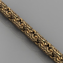 la pulsera joyería de cadena oro plata gem joya las pulseras el collar 3d print model - Mito3D