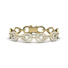 bracelet jawelry cuban chain miami monaco link lock gold silver sterling ring earing pendant necles braclet grilz tennis prongles flower set jewelry bracelets 3d print model - Mito3D