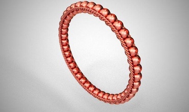 bracelet woman fashion jewelry bangle ring necklace circle earrings traditional hoop female shape silver jewel bracelets 3d print model - Mito3D