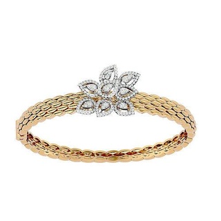 bracelet - 001 sterling jewelry bracelets wedding engagement jewellery jewel printable gold platinum bangle luxury shining silver diamond 3d print model - Mito3D