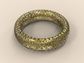 bracelet - 001 bijoux le les bracelets d'argent or de mariage joyau mode beauté imprimable babochka 3d modèle la 3d print model - Mito3D