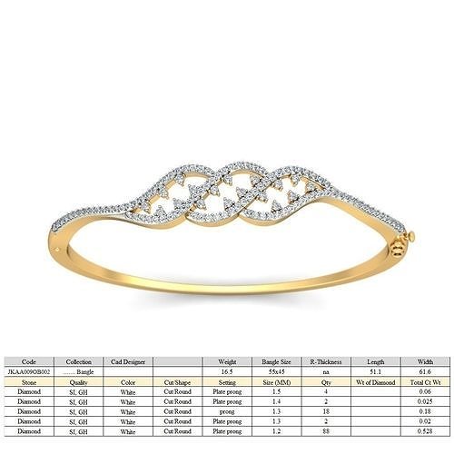 bracelet - 002 jewelry sterling solitaire bracelets wedding engagement jewellery jewel printable gold platinum bangle bracelet luxury shining silver diamond bracelet jewelry  3D print model - Mito3D