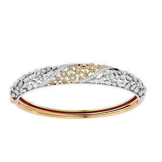 bracelet - 005 sterling jewelry bracelets wedding engagement jewellery jewel printable gold platinum bangle luxury shining silver diamond 3d print model - Mito3D