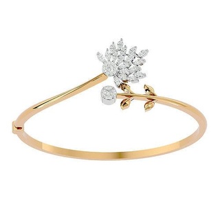 bracelet - 034 sterling jewelry bracelets wedding engagement jewellery jewel printable gold platinum bangle luxury shining silver diamond 3d print model - Mito3D